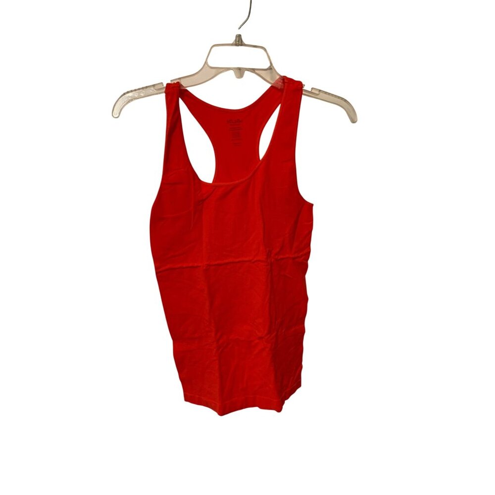 Niki Biki Womens Size Medium Long Red Tank Top Shirt Racerback